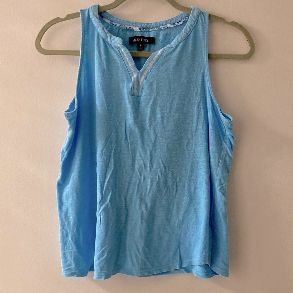 Ellen Tracy Aqua Tank Top‎ size Small